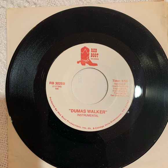 Red Boot Records RB 3025 “Dumas Walker” Mike Hoose Square Dance 45rpm RARE - Picture 3 of 4